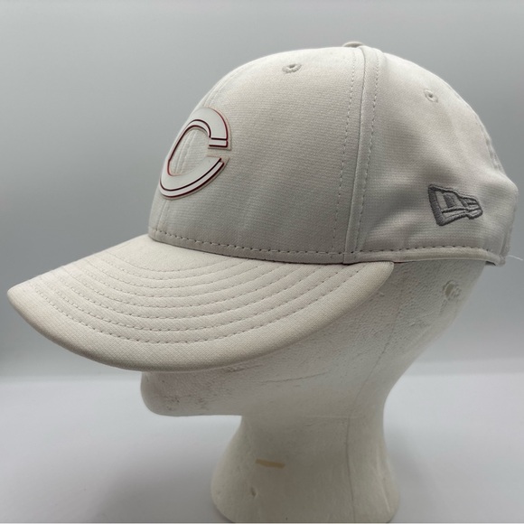 Cincinnati Reds MLB NL New Era White 59fifty 7 1/4 Genuine MerchandiseFitted Hat - Picture 3 of 15